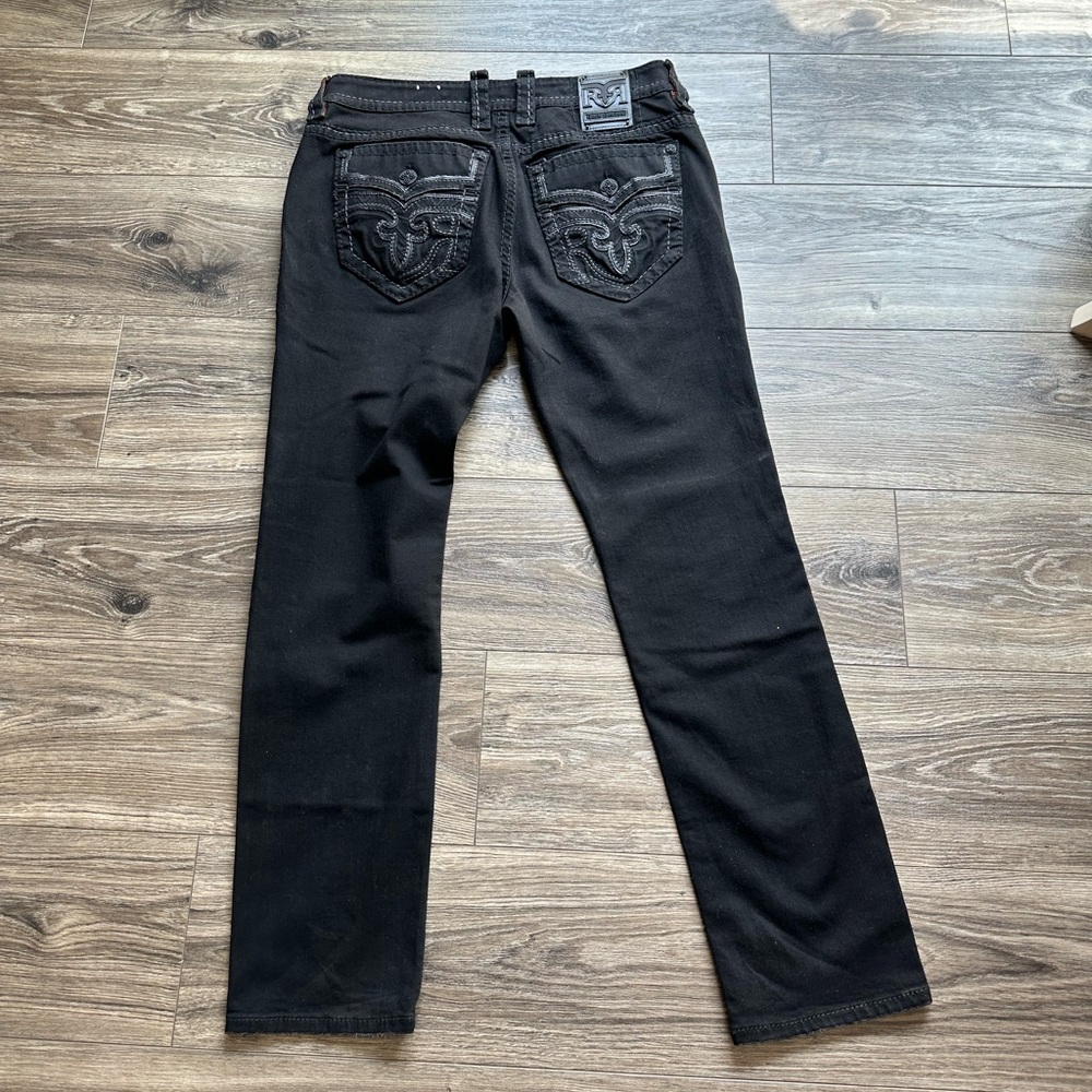 ROCK REVIVAL "Baldmen" Black
Slim Straight Jeans Mens 36